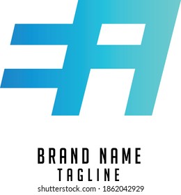 logotipo de las iniciales de EA, logotipo de las iniciales de nombre, logotipo de las iniciales de la empresa, logotipo de las iniciales de la persona