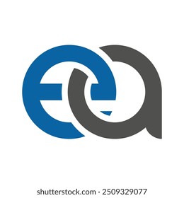 ea letter link logo template