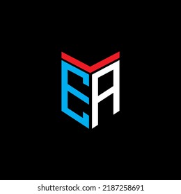 EA letter logo creative design with vector graphic