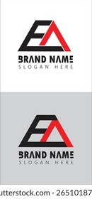 EA letter, logo, design, icon, element, font, symbol. EA logo can be used for any kind of company, agency, institute, shop, programme. 