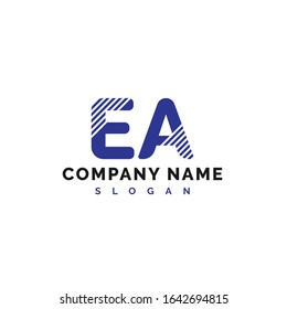 Diseño con logotipo de carta EA. Logotipo de letra EA Ilustración vectorial - Vector
