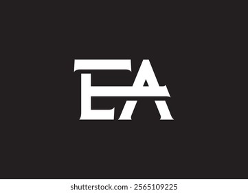 EA letter logo design vector am initials design icon
