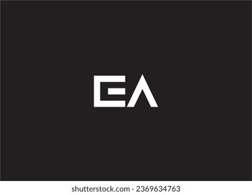 EA letter logo and monogram logo design