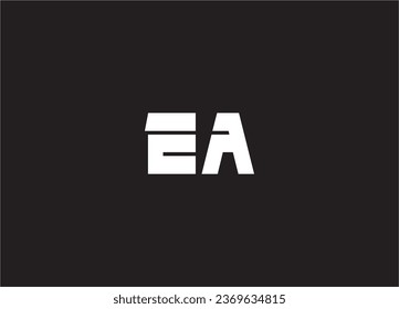 EA-Logo und Monogramm-Logo-Design