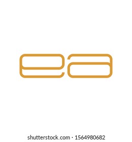 EA letter logo template vector icon design