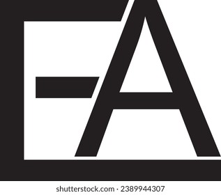 EA letter modern logo design