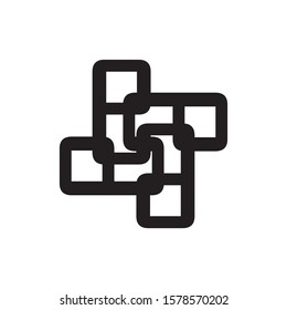 ea letter rotation logo design vector pipeline logo design
