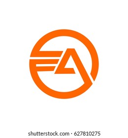 ea letter vector logo