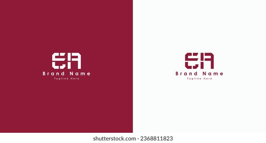 EA Letters vector logo design