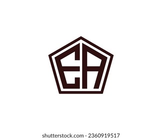 EA logo design vector template
