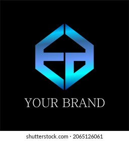 EA EG LOGO FLAT LETTERING ALPHABETICAL INITIAL BRAND COMPANY EVENT