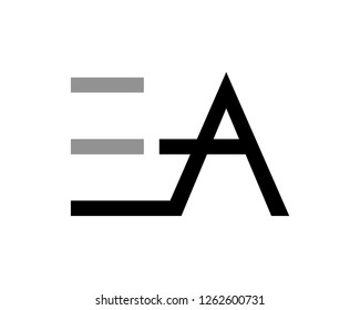 Ea Logo Initial Letter Design Template Stock Vector (Royalty Free ...