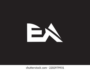EA logo initial letter design template vector