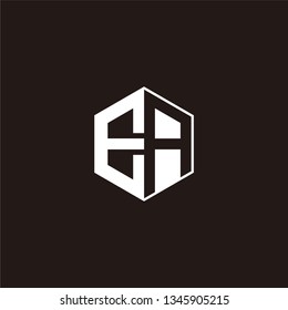 EA Logo Initial Monogram Negative Space Designs Templete