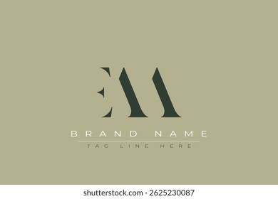 Logo-Design für abstrakte EAA-Buchstaben. Dieses Logo besteht aus drei abstrakten Buchstaben.