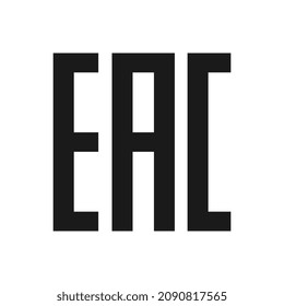 EAC EurAsian Conformity Mark Vector