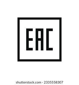 EAC packaging mark icon symbol vector