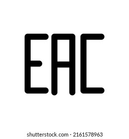 Eac Sign Vector Illustration Symbol Eurasian Stock Vector (Royalty Free ...