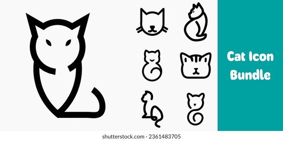 Each icon within this bundle is a testament to the beauty of cats in various forms. From graceful silhouette to the mischievous gaze od a cat.