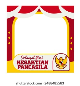 Jede Linie und Farbe in diesem Rahmen stellt die heiligen Werte ​​von Pancasila dar. Eine Verschmelzung der Künste, die uns alle inspiriert und vereint.