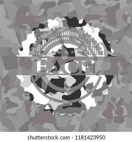 Each on grey camouflage pattern