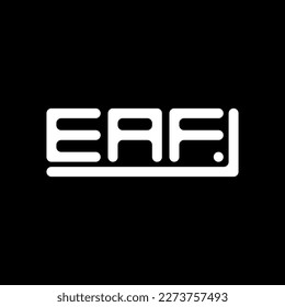 EADF letter logo creative design with vector graphic, EADF simple and modern logo.