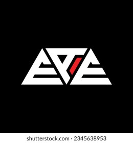 Diseño del logotipo de la letra del triángulo EAE con forma triangular. Monograma de diseño del logotipo del triángulo EAE. Plantilla de logotipo vectorial de triángulo EAE con color rojo. Logotipo triangular EAE Diseño sencillo, elegante y lujoso.