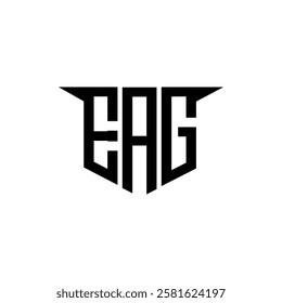 EAG letter logo design with white background in illustrator, vector logo modern alphabet font overlap style, calligraphy designs for logo, Poster, Invitation, etc.