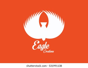 Eagel bird flying logo