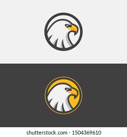 Eagel head logo for dark and light background. For  app icon