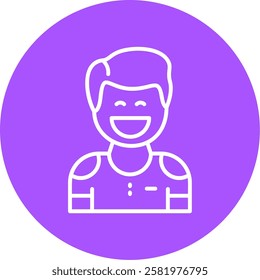 Eagerness Outline Circle Style Icon Design