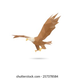 Eagle abstract isolated on a white backgrounds, vector illustration 