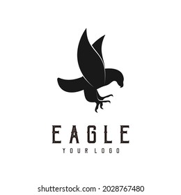 Eagle Abstract Logo design silhouette