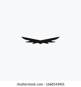 Diseño de la plantilla de icono del logotipo de águila abstracta en la ilustración del vector 