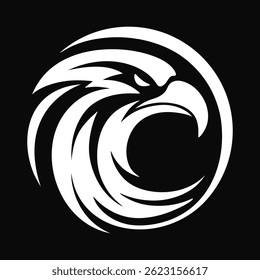 eagle abstract logo. Perfect for brand mascot designs, labels, badges and more