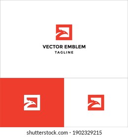 eagle abstract logo vector icon illustration