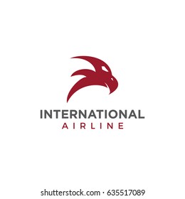 eagle airline logo icon vector template