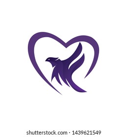 a eagle animal logo template
