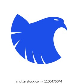 eagle animal logo vector icon illustration
