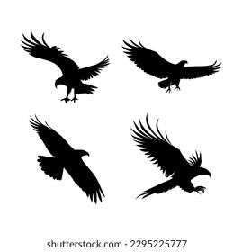 eagle animal silhouette illustration collection