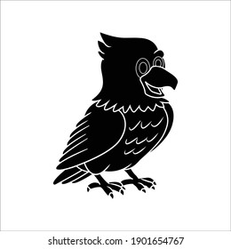 Eagle animal solid icon design