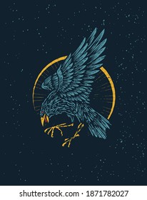 Adler-Tier-Vektorgrafik-Design