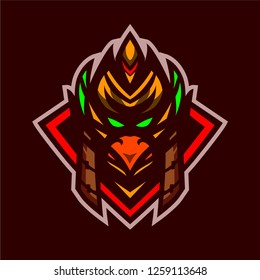 Eagle anubis mascot logo template