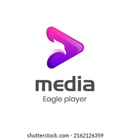 logotipo de flecha de águila con concepto de diseño símbolo rápido de icono plantilla vectorial para logística, entrega express negocio