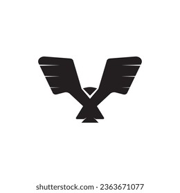 diseño de iconos del logotipo de las artes del águila.