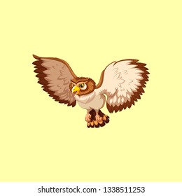 eagle artwork in yellow background