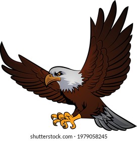 317 Vector cartoon eagle flying attack Images, Stock Photos & Vectors ...