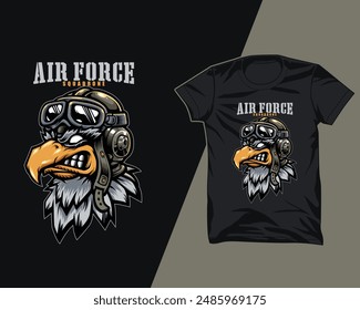 eagle aviator squadrone t shirt design