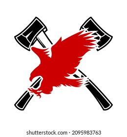 eagle and ax symbol vector
