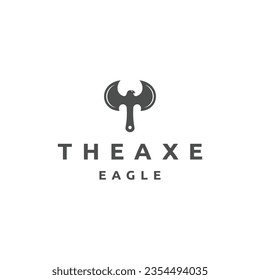 Icono de Eagle ax plantilla de diseño vector plano